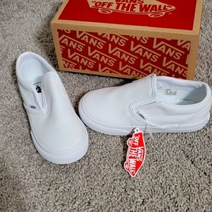 Vans Classic Slip-on White Unisex-**NEW**